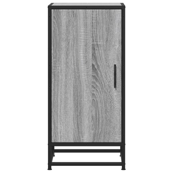 vidaXL Příborník šedý sonoma 35,5 x 35 x 76 cm kompozitní dřevo a kov