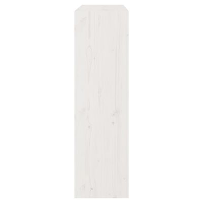 vidaXL Knihovna / dělicí stěna bílá 80x30x103,5 cm masivní borovice