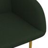 vidaXL J&iacute;deln&iacute; židle 2 ks tmavě zelen&eacute; samet