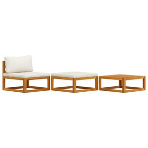 vidaXL 3d&iacute;ln&aacute; zahradn&iacute; sedac&iacute; souprava kr&eacute;mov&eacute; podu&scaron;ky masivn&iacute; ak&aacute;cie