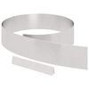 vidaXL Okraj tr&aacute;vn&iacute;ku Stř&iacute;brn&aacute; 450 x 0,05 x 15 cm Nerezov&aacute; ocel