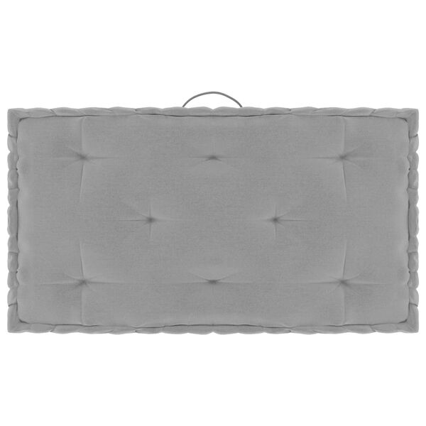 vidaXL Podu&scaron;ky na n&aacute;bytek z palet 4 ks &scaron;ed&eacute; bavlna