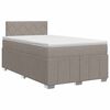 vidaXL Postel boxspring s matrac&iacute; s čelo Taupe 120 x 190 cm Textil