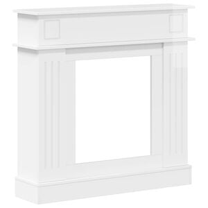 vidaXL R&aacute;m krbu B&iacute;l&aacute; s vysok&yacute;m leskem 102 x 26 x 100 cm