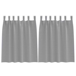 vidaXL Z&aacute;věsy na zatemněn&iacute; s kroužky 2 pcs Světle &scaron;ed&aacute; 140 x 140 cm