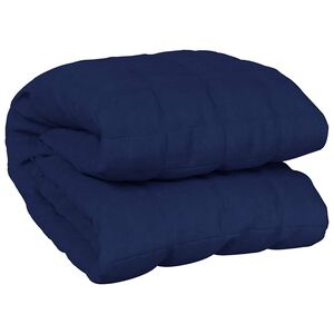 vidaXL Z&aacute;těžov&aacute; deka modr&aacute; 150 x 200 cm 11 kg textil