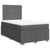 vidaXL Box spring postel s matrac&iacute; tmavě &scaron;ed&aacute; 120x200 cm textil