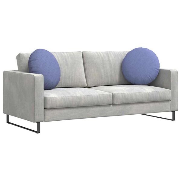 vidaXL Pol&scaron;t&aacute;ře na sedadla 2 pcs Modr&aacute; dž&iacute;novina &Oslash;50 x 19 cm textil