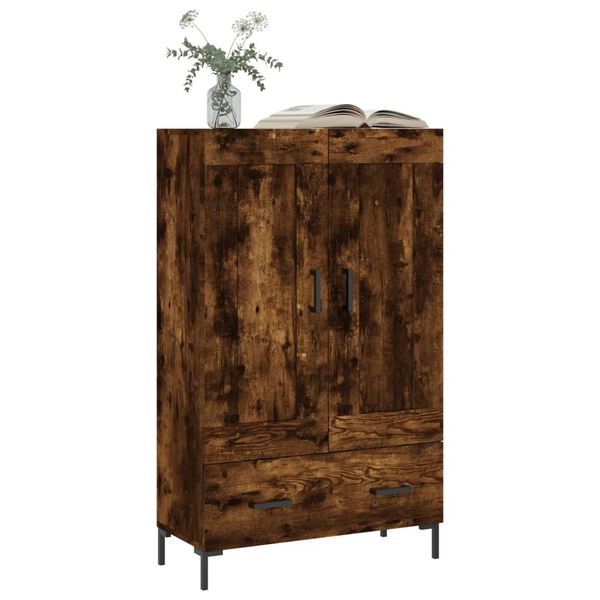 vidaXL Skř&iacute;ň highboard kouřov&yacute; dub 69,5 x 31 x 115 cm kompozitn&iacute; dřevo