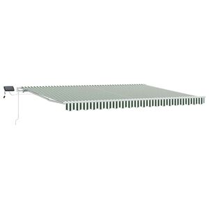 vidaXL Stahovac&iacute; mark&yacute;za Zelen&aacute; a b&iacute;l&aacute; 450 &times; 300 cm L&aacute;tka a hlin&iacute;k