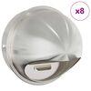 vidaXL Kryty vzduchov&yacute;ch ventil&aacute;torů 8 pcs Stř&iacute;brn&aacute; 200 mm