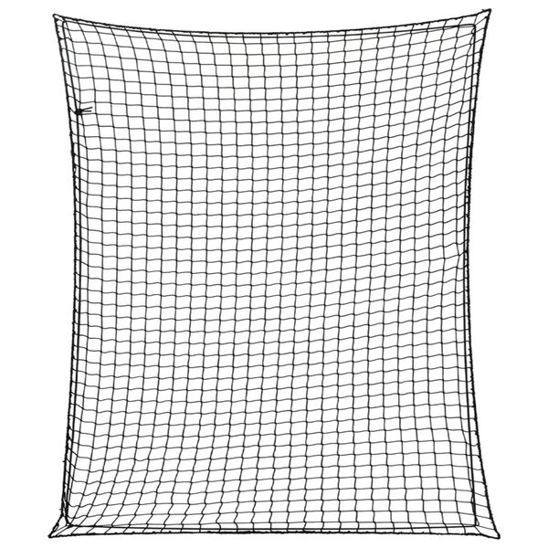 vidaXL S&iacute;ť na př&iacute;věsn&yacute; voz&iacute;k s elastick&yacute;m lanem čern&aacute; 3,5 x 3 m PP