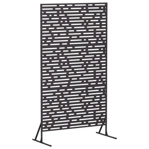 vidaXL Obrazovka pro soukrom&iacute; 100 x 50 x 180 cm Ocel Čern&aacute;