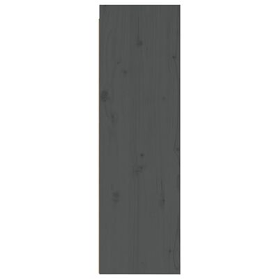 vidaXL Nástěnná skříňka šedá 30 x 30 x 100 cm masivní borové dřevo