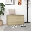 vidaXL Lavice do předsíně 80 x 40 x 45 cm dub sonoma kompozitní dřevo
