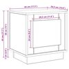 vidaXL Nočn&iacute; skř&iacute;ňka B&iacute;l&aacute; 44 x 34,5 x 45 cm kompozitn&iacute; dřevo