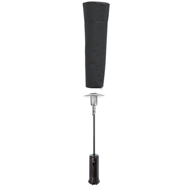 vidaXL Potah na ohřívač tvar pyramidy černý 86x47x241 cm 420D oxford