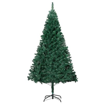 vidaXL Umělý vánoční stromek s LED a silnými větvemi zelený 210 cm