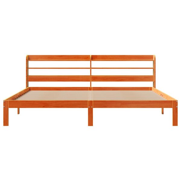 vidaXL Postel bez matrace voskově hněd&aacute; 180 x 200 cm masivn&iacute; borovice