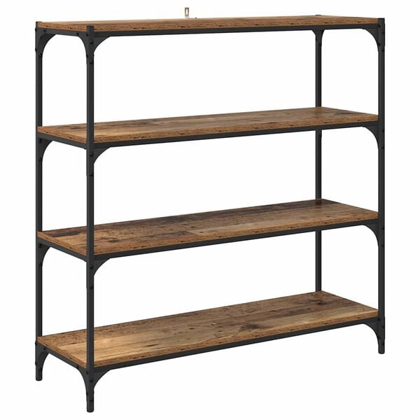 vidaXL Knihovna Star&eacute; dřevo 100 x 33 x 100 cm