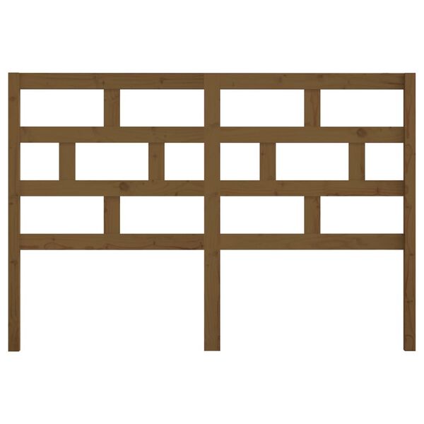 vidaXL Čelo postele medově hnědé 126 x 4 x 100 cm masivní borovice