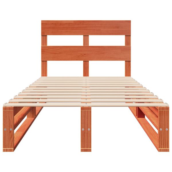 vidaXL Postel bez matrace voskově hnědá 75 x 190 cm masivní borovice