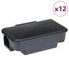 vidaXL pasti na my&scaron;i 12 ks čern&eacute; 22x12,5x7,5 cm