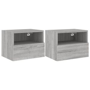 vidaXL N&aacute;stěnn&eacute; TV skř&iacute;ňky 2 ks &scaron;ed&eacute; sonoma 40 x 30 x 30 cm kompozit