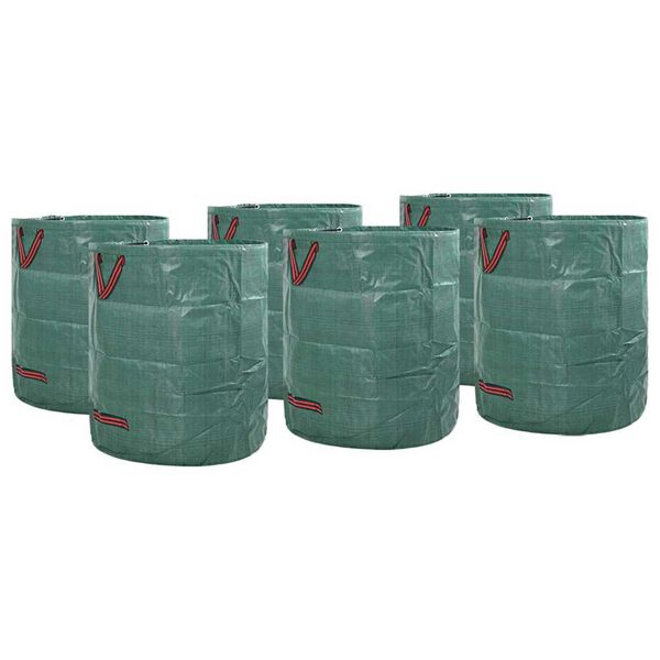 vidaXL Pytle na zahradní odpad 12 pcs Zelená 67 x 67 x 75.5 cm