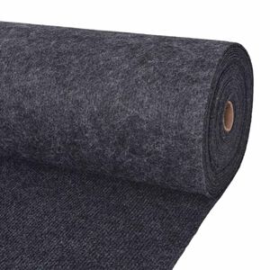 vidaXL Koberec Antracitov&aacute; 1,2 x 10 m Polyester