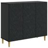 vidaXL Serv&iacute;rovac&iacute; skř&iacute;ň Čern&aacute; 89 x 34,5 x 80 cm Kompozitn&iacute; dřevo