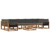vidaXL Venkovn&iacute; pohovkov&aacute; souprava 8 pcs Přirozen&aacute; a Anthracitov&aacute;