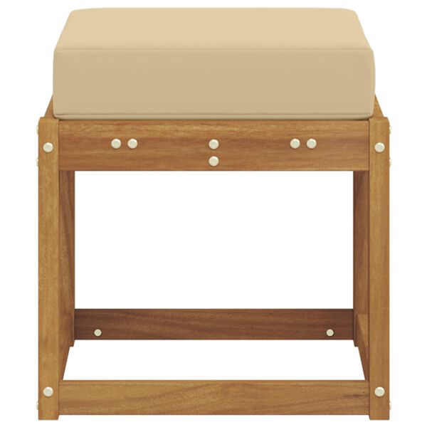 vidaXL Outdoorov&yacute; stoličkov&yacute; benč Masivn&iacute; ak&aacute;tov&eacute; dřevo Př&iacute;rodn&iacute;