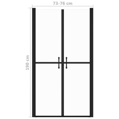 vidaXL Sprchové dveře čiré ESG (73–76) x 190 cm