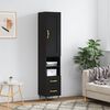 vidaXL Skříň highboard černá 34,5 x 34 x 180 cm kompozitní dřevo