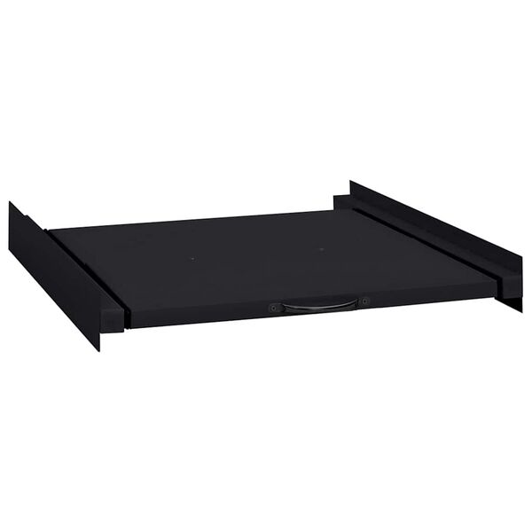 vidaXL Středn&iacute; police na pračku Čern&aacute; 60 x 60 x 8 cm Ocel