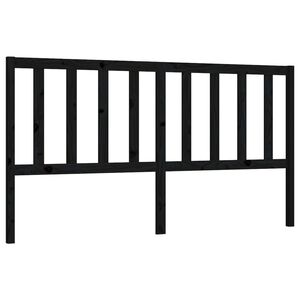 vidaXL Čelo postele čern&eacute; 206 x 4 x 100 cm masivn&iacute; borovice