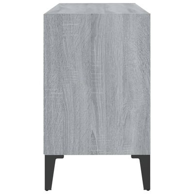 vidaXL TV stolek s kovovými nohami šedý sonoma 69,5 x 30 x 50 cm