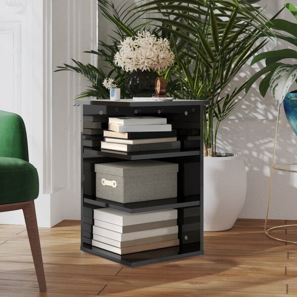 vidaXL Odkl&aacute;dac&iacute; skř&iacute;ňka &scaron;ed&aacute; s vysok&yacute;m leskem 35x35x55 cm dřevotř&iacute;ska