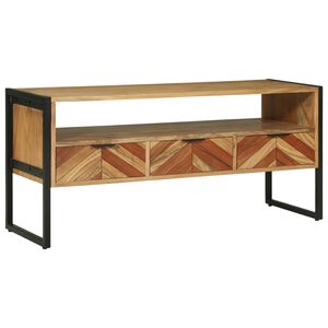 vidaXL Televizn&iacute; skř&iacute;ň Hněd&aacute; 100 x 35 x 50 cm Masivn&iacute; ak&aacute;tov&eacute; dřevo