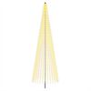 vidaXL LED v&aacute;nočn&iacute; strom 485 cm 1632 LED Tepl&aacute; b&iacute;l&aacute; Železo Čern&aacute;