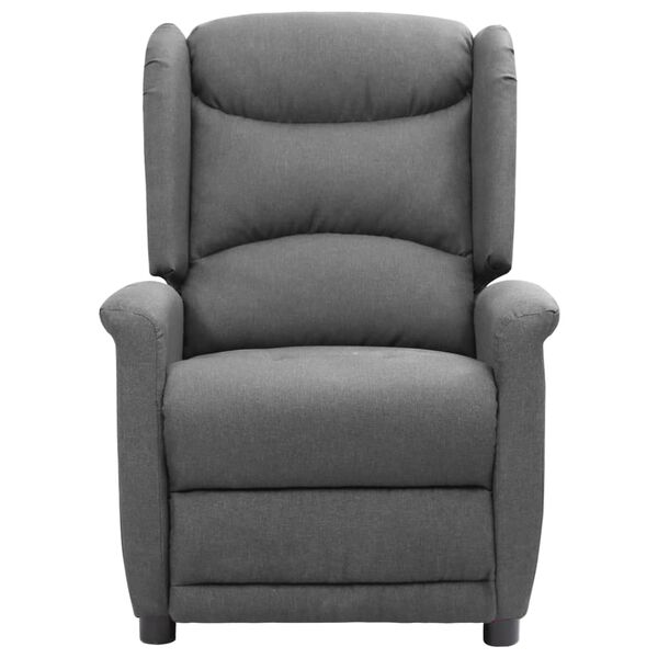 vidaXL Mas&aacute;žn&iacute; křeslo světle &scaron;ed&eacute; textil