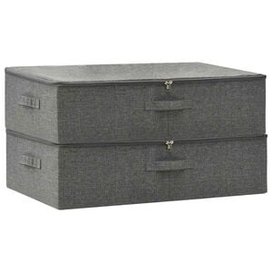 vidaXL &Uacute;ložn&eacute; boxy 2 ks textil 70 x 40 x 18 cm antracitov&eacute;