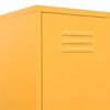 vidaXL Uzamykatelná skříň hořčicově žlutá 35 x 46 x 180 cm ocel