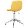 vidaXL Otočn&eacute; j&iacute;deln&iacute; židle 2 ks žlut&eacute; textil