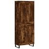 vidaXL Skř&iacute;ň highboard kouřov&yacute; dub 69,5 x 34 x 180 cm kompozitn&iacute; dřevo