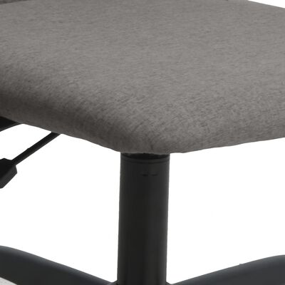 vidaXL Kancelářská židle výškově nastavitelná tmavě šedá textil