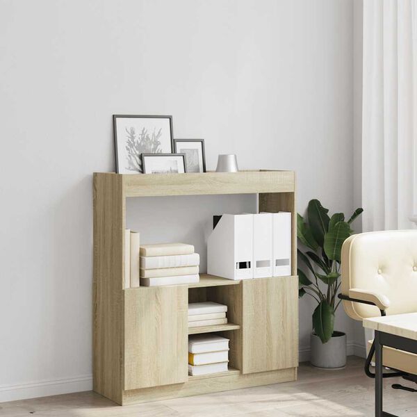 vidaXL Skř&iacute;ň highboard dub sonoma 92 x 33 x 100 cm kompozitn&iacute; dřevo