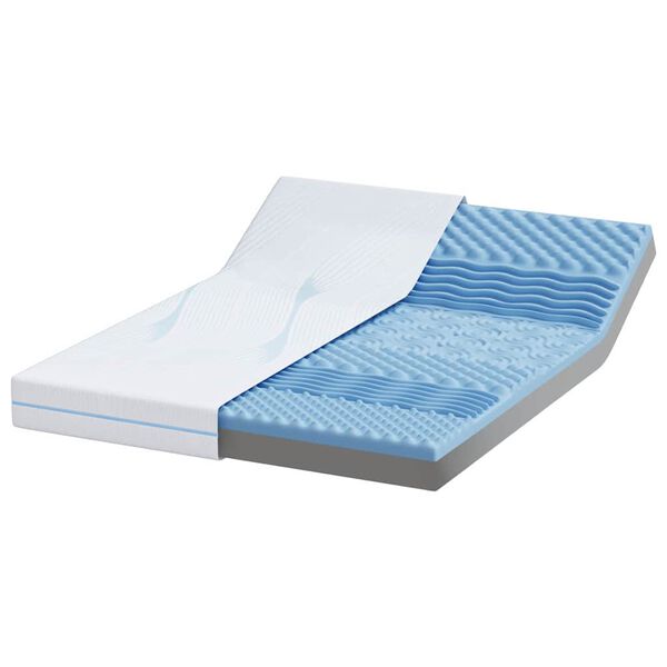 vidaXL Matrace B&iacute;l&aacute; 140 x 200 cm Žak&aacute;rov&aacute; tkanina