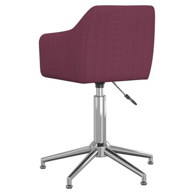 vidaXL Otočná jídelní židle fialová textil